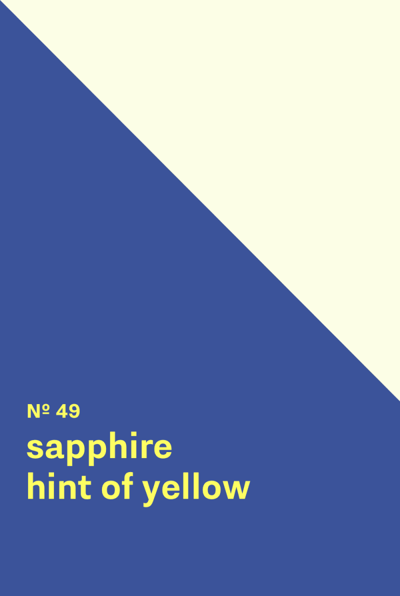 Color inspiration for: Sapphire - Hint Of Yellow